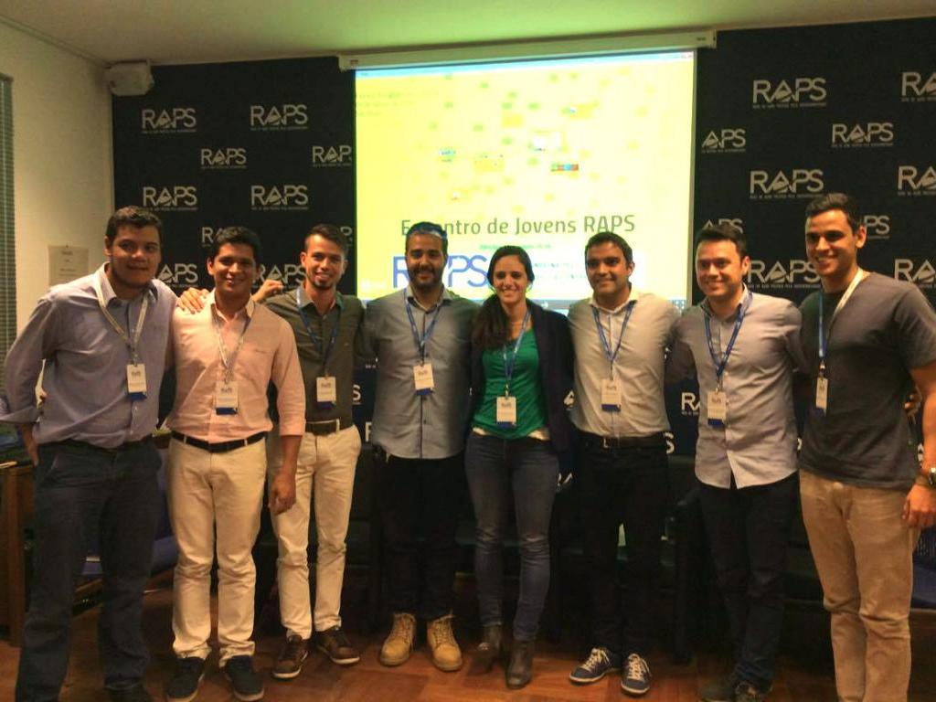 Foto com os Jovens RAPS candidatos nas eleições de 2016