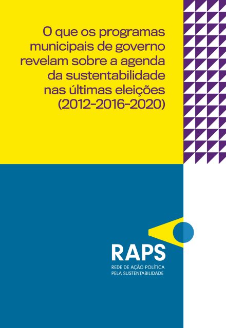 Agenda da Sustentabilidade nos Planos de Governo